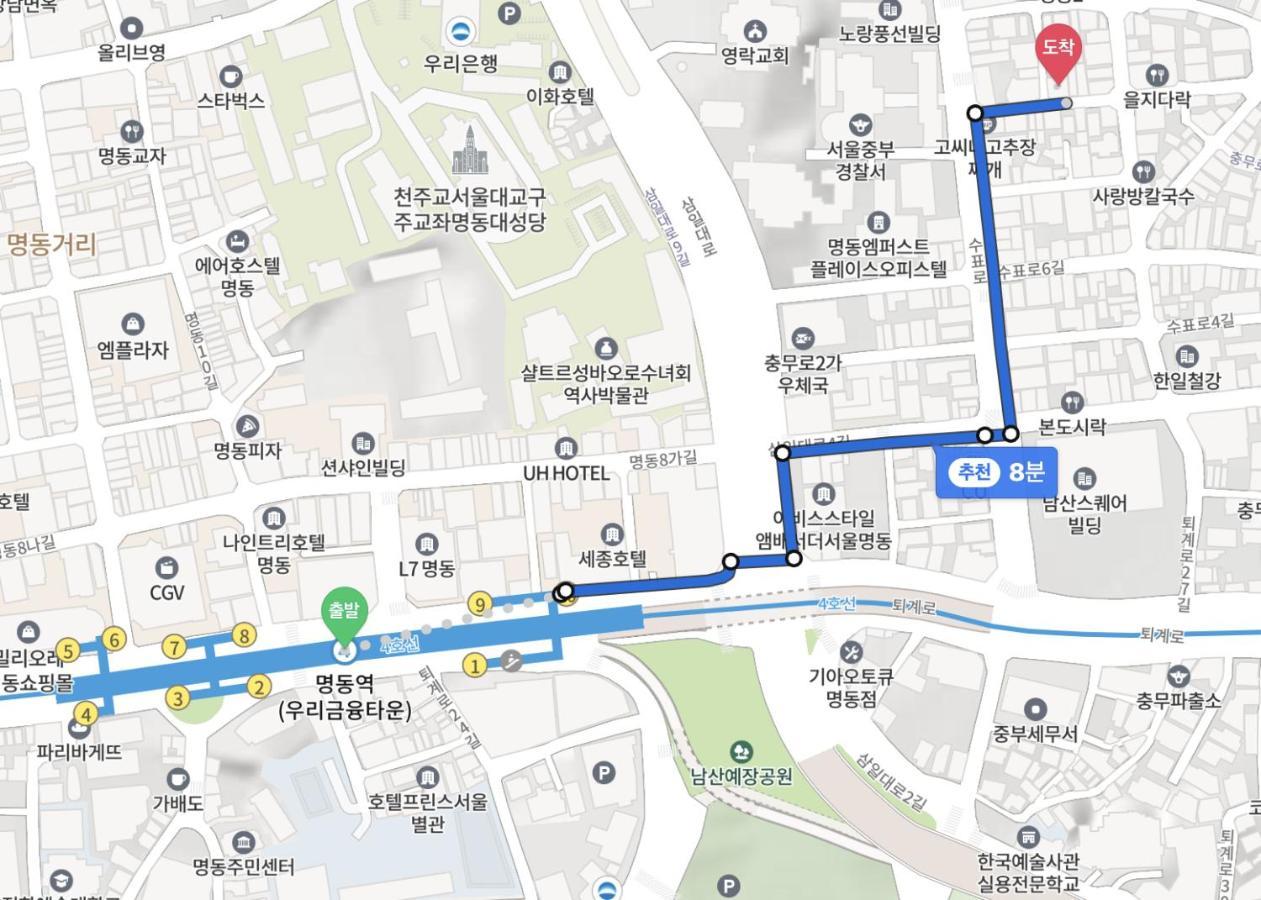 Arte Premium Oneroomtel Myeongdong Seúl Exterior foto